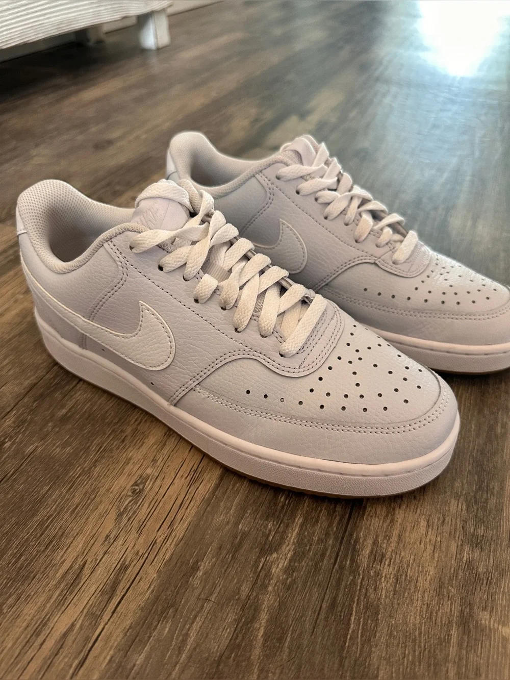 Women’s Nike White Court Vision Low Sneakers size 9